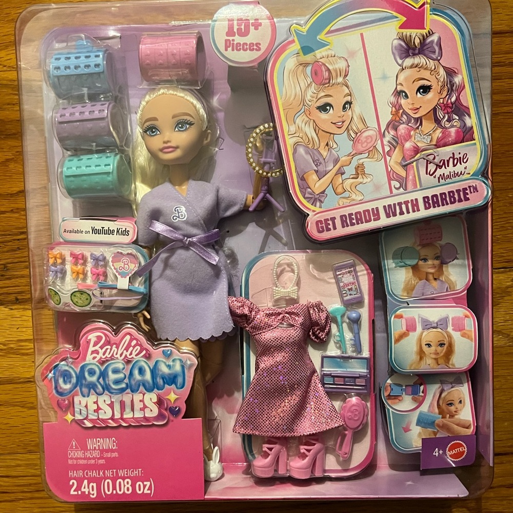 Barbie Dream Besties Get Ready 12” Malibu Fashion Doll Set